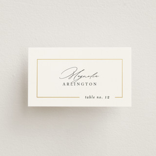 Gilded Border Foil-Pressed Place Cards