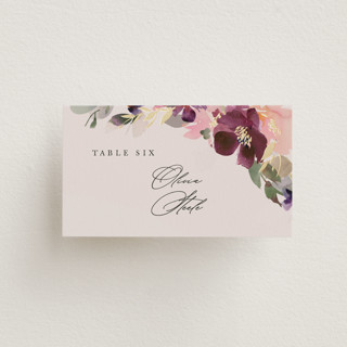 Fleur Foil-Pressed Place Cards