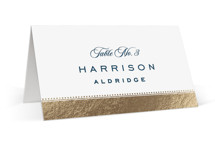 Anchored Foil-Pressed Place Cards