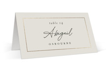 silk Foil-Pressed Place Cards