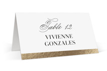 Gilded Ampersand Foil-Pressed Place Cards