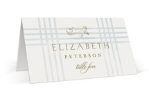 salt and ivory Foil-Pressed Place Cards