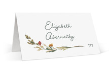 Coastal Bloom Foil-Pressed Place Cards