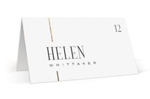 Linear Foil-Pressed Place Cards