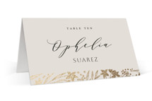 Floral Border Foil-Pressed Place Cards