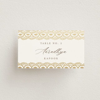 Gilded Henna Foil-Pressed Place Cards