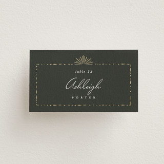 Fringe Foil-Pressed Place Cards