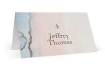 Simple Agate Foil-Pressed Place Cards
