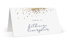 Confetti Foil-Pressed Place Cards