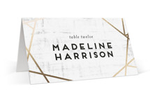 Gilded Concrete Foil-Pressed Place Cards