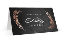 Lux branch Foil-Pressed Place Cards