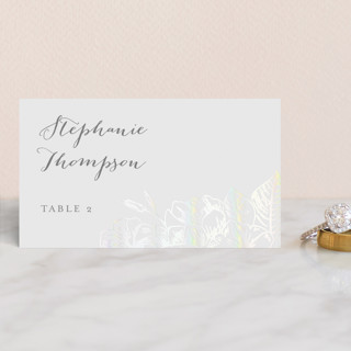 Gilded Wildflowers Gloss-Press® Place Cards