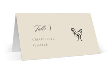 Whimsical Watercolour Place Cards - Chicken