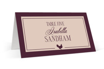 Merlot Place Cards - Chicken