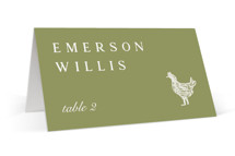 Farm to Table Place Cards - Chicken