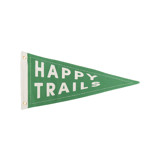 Camp Explorer Happy Trails Canvas Pennant - Set of 1 Pennant