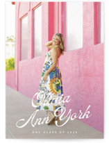 Modern Retro Graduation Announcements