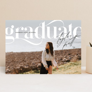 Swooshed Graduation Announcements