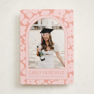 Pink Graduation Announcement Graduation Announcements