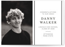 half and half Graduation Announcements