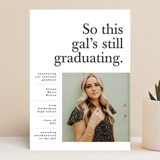 She's Still Graduating Graduation Announcements