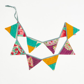 Kantha Pennant Banner - No. 240203 Party Hanging Decor