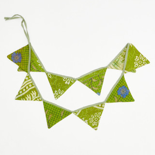 Kantha Pennant Banner - No. 240215 Party Hanging Decor