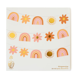 Boho Rainbow Thingamajigs - Set of 16 Party Hanging Decor