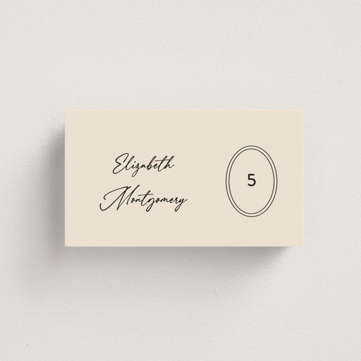 Script and Monogram Place Cards by Carolyn MacLaren | Minted
