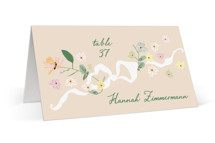 spring draped garland Place Cards