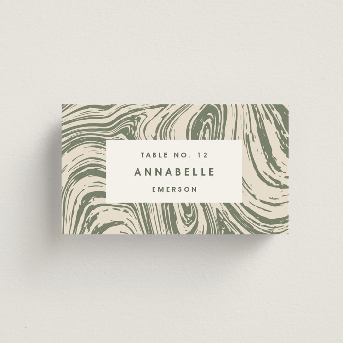 Lours Design True North Place Cards by Design Lotus | Minted