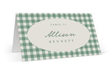 Gingham Place Cards