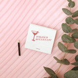 Martini Name Matchbooks, set of 50 Party Matches and Matchbooks