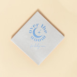 Over The Moon Baby Shower Napkin, cocktail size, set of 50 Party Napkins