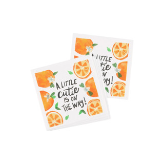 Little Cutie Gender Neutral Baby Shower Napkins Party Napkins