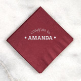 Congrats to The Graduate Napkin, cocktail size, set of 50 Party Napkins