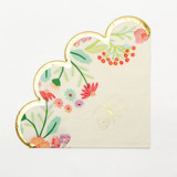 Tea Party Scalloped Napkins - Pack of 24 Party Napkins