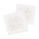 Twinkle Twinkle Little Star Gender Neutral Gold Foil Baby Shower Napkins Party Napkins