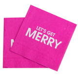 Let's Get Merry - Cocktail Napkins Party Napkins