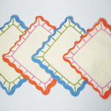 Art Party Scalloped Napkins Party Napkins