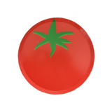 Le Dinner Tomato Dessert Plates - Set of 8 Party Plates and Bowls