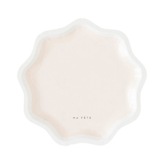 Signature Dessert Plates, Pink (4) Party Plates and Bowls