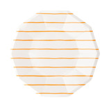 Clementine Frenchie Striped Small Plates Party Plates and Bowls