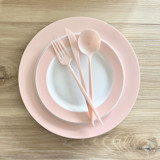 Ballerina Dinnerware Set | Pink Pearl Party Plates and Bowls