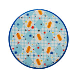 Patriotic Hot Dog Dinner Plates - Pack of 8 Party Plates and Bowls