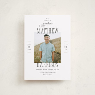 Posh Party Petite Graduation Party Invitations