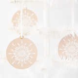 Blush Nordic Noel Paper Ornaments