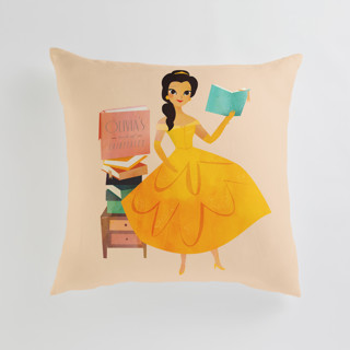 Storytime with Belle from Disney's Beauty And The Beast Large 24 Inch Photo Pillow