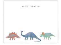 Dinosaur Parade Personalized Stationery