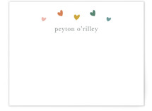 Rainbow hearts Personalized Stationery